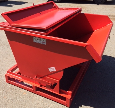 Tipping Skip Sheet Steel Lid Option