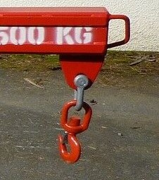 Hook and Shackle for forklift lifting jib