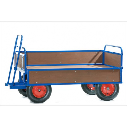 Turntable Truck 1220 x 700mm With Wooden Sides