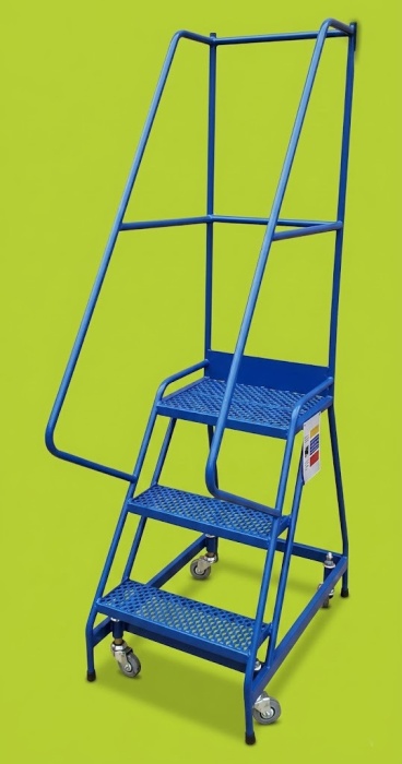 Spring Loaded Mobile Steps 3 Step - Steps and Stillages