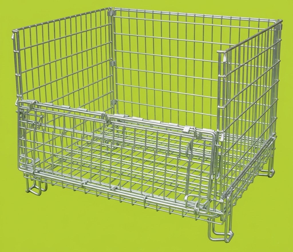 Folding Wire Pallet Cages