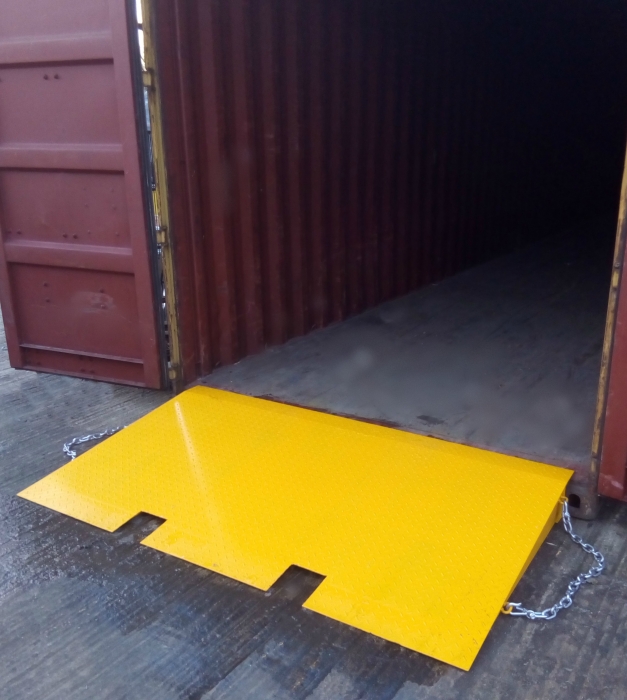 Shipping Container Ramp for Forklifts - Steps and Stillages