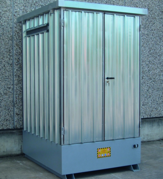 Corrugated Galvanized Steel Storage Cabinet for IBC
