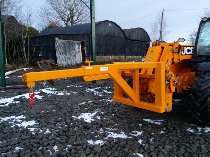 Telescopic Extending Lifting Jib for Telehandler Steps and Stillages