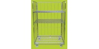Jumbo Demountable Roll Pallet with Two Shelves