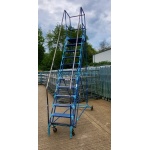 Second Hand 12 Step Mobile Ladder with Tilt Step
