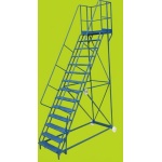 Mobile steps 14 step ladder with platform height of 3.5m