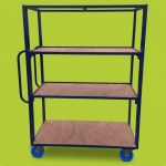 1000 x 600 mm Adjustable Shelf Trolley