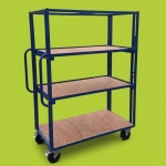 1220 x 600 mm Adjustable Shelf Trolley