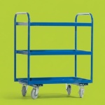 3 Tier Tray Trolley, Steel Top, 800 x 500 mm