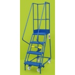 4 Step Narrow Aisle Warehouse Ladder