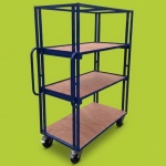 1220 x 800 mm Adjustable Shelf Trolley