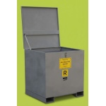 Rigid Bulk Bag Container with Hinged Lid