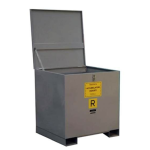 Rigid Bulk Bag Container with Hinged Lid