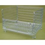 Folding wire pallet cage FPC06