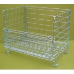 Folding wire pallet cage FPC02