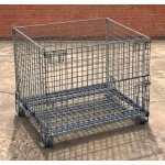 Second Hand Folding Wire Cage with Half Drop Front
