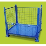 Folding Mesh Stillage With Half Drop Door