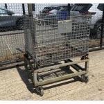 Used Folding Wire Cage on Trolley