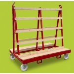 Liftable A Frame Glass Trolley 1800 x 1200 x 1800mm