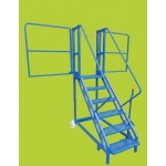 Lorry Trailer Access Steps with Opening Wing Gates