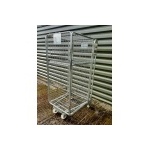 Second Hand 4 Sided Mesh A Frame Roll Pallet With Shelf