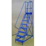 budget mobile steps narrow aisle 8 step ladder