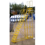 Mobile steps 16 step ladder with Platform height of 4m