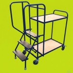 Stepped Picking Trolley 3 Step, 2 Tier