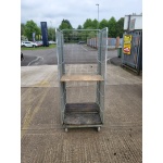 Used 2 Sided Mesh Shelf Trolley