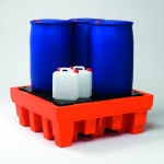 Premium Polyethylene Spill Pallet for 4 Drums