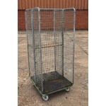 Used 2 Sided Mesh Shelf Trolley
