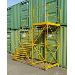Double Stacked Storage Container Access Mobile Steps