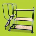 Stepped Picking Trolley 4 Step, 3 Tier