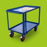 Table Top Cart, 500 kg, 1000 x 600 mm, Steel Shelves With Lip
