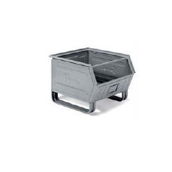 Chute Fronted Metal Picking Bin with Handle and Sled Feet 480x540x385