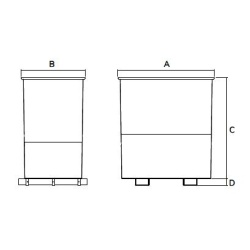 013074__1200_litre_rotating_dump_bin_with_fork_pockets_for_forklift_water_tight_rigid_construction_drawing
