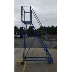10 Step Mobile Ladder - Side On