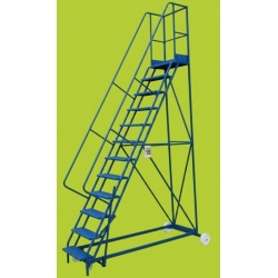 Mobile steps 12 step ladder with Platform height 3m