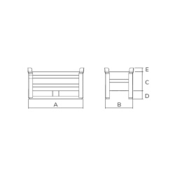 Standard Stillage 400kg Drawing