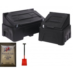 Premium Recycled Grit Bins with Salt & Shovel