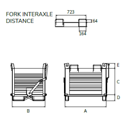 Titan Drop Bottom Skip, Bottom Opening Container, Skip Drawing