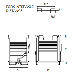 Titan Drop Bottom Skip, Bottom Opening Container, Skip Drawing