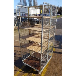 Second hand shelf trolley roll cage