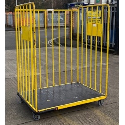 Used Second Hand Yellow Heavy Duty Warehouse Trolley