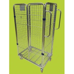 4 Sided Merchandising Roll Cage Trolley for General Purpose