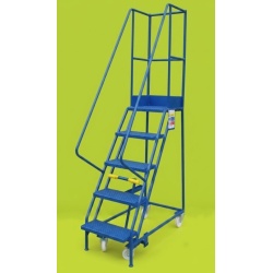 Narrow Aisle 5 Step Mobile Steps
