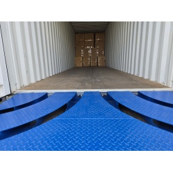 Shipping Container Ramp with Cut Outs - Close 
