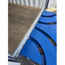Shipping Container Ramp with Cut Outs - Showing Door Cut Outs