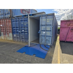 Shipping Container Ramp with Cut Outs - Outside Shot